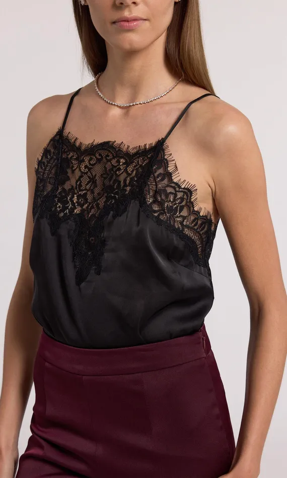 Generation Love Clothing Tops Alisa Lace Combo Cami Black 8211 Women