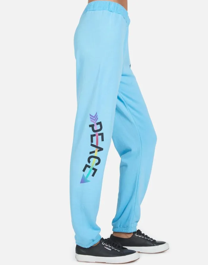 Gia Peace Arrow Cascade Blue Women Lauren Moshi Long Sweatpants