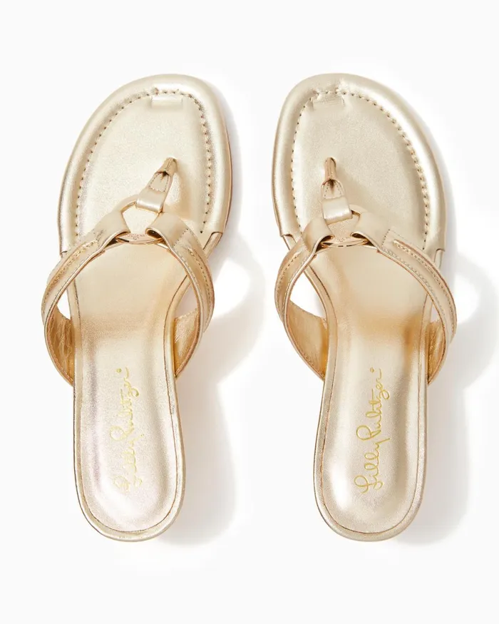 Gifts For Mom Home and GiftsWomen Lilly Pulitzer McKim Wedge Sandal Gold Metallic Gifts For Mom Home and GiftsWomen Lilly Pulitzer McKim Wedge Sandal Gold Metallic