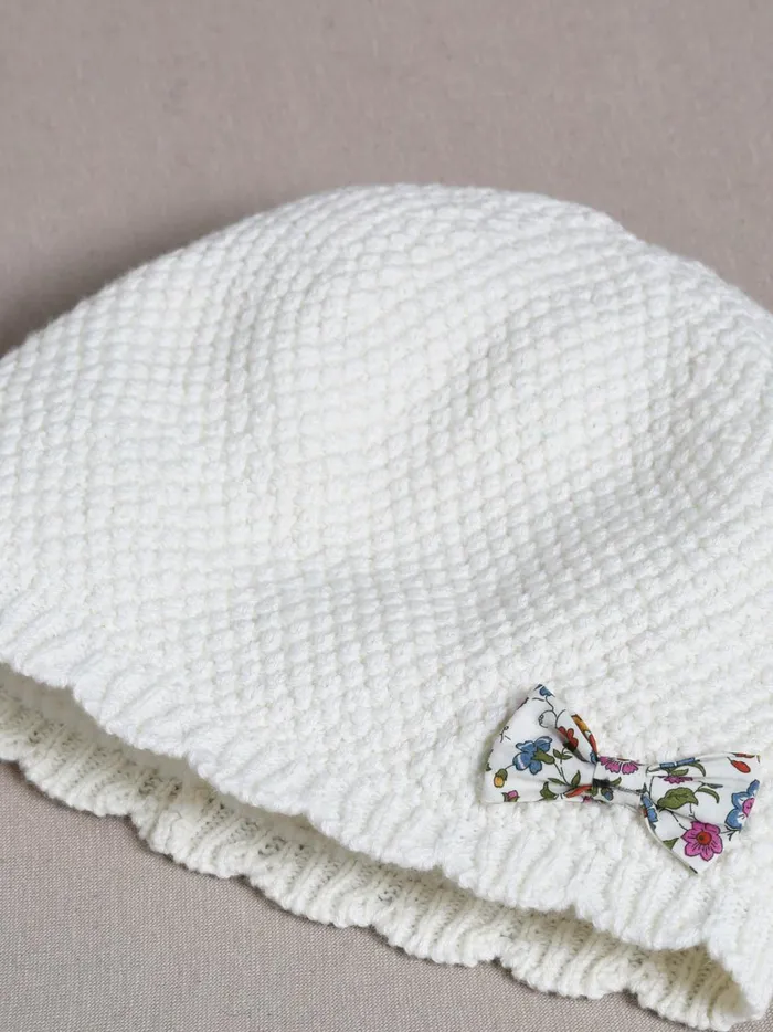 Girls Accessories Cyrillus Scalloped Hat Trim Made With Liberty Fabric Ecru