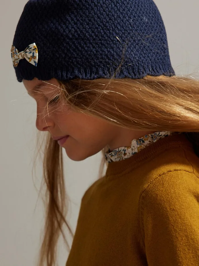 Girls Accessories Cyrillus Scalloped Hat Trim Made With Liberty Fabric Marine