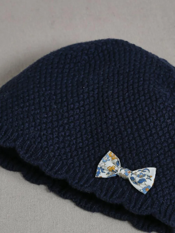Girls Accessories Cyrillus Scalloped Hat Trim Made With Liberty Fabric Marine