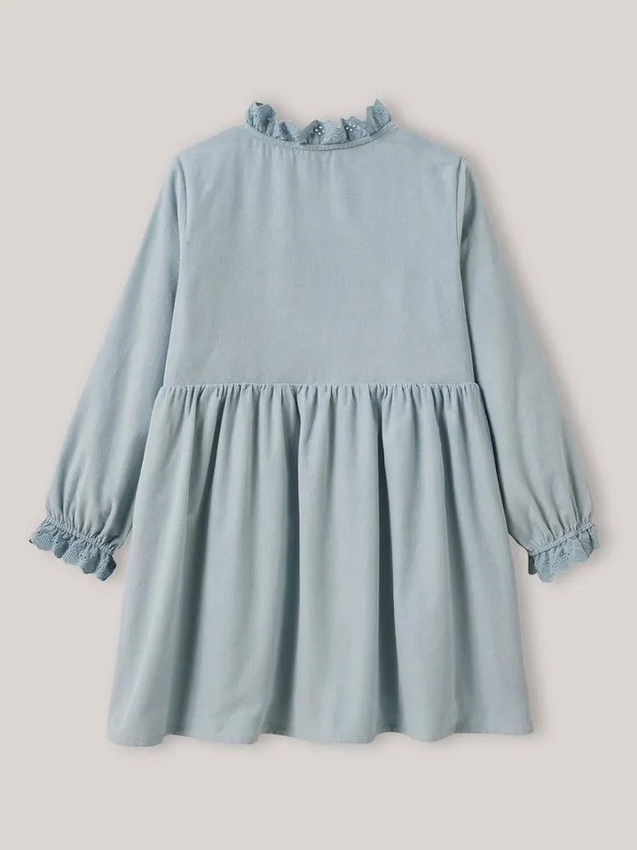 Girls Clothing Cyrillus Corduroy Dress Ciel