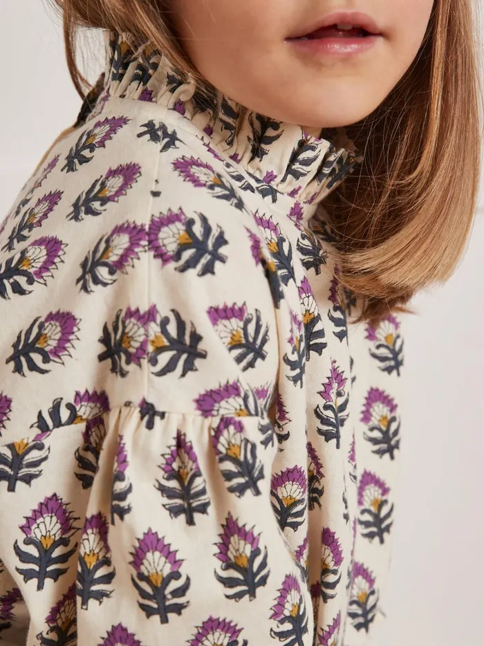 Girls Clothing Cyrillus Tilda Floral Blouse 8211 Apaches Collection Imp Woodblock