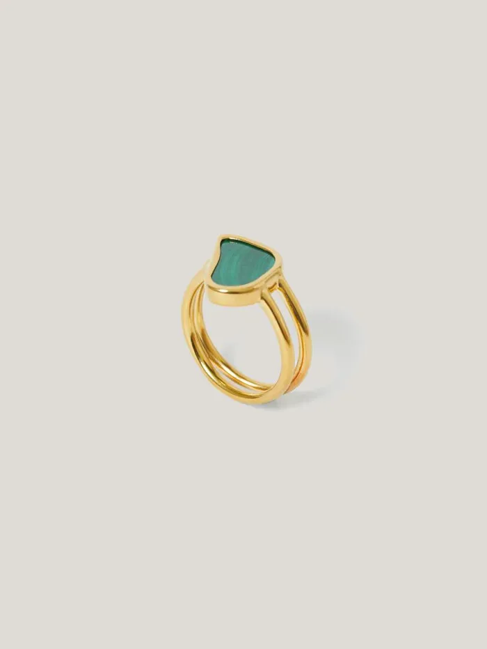 Gold Vermeil Ring Gold Women Jigsaw Party