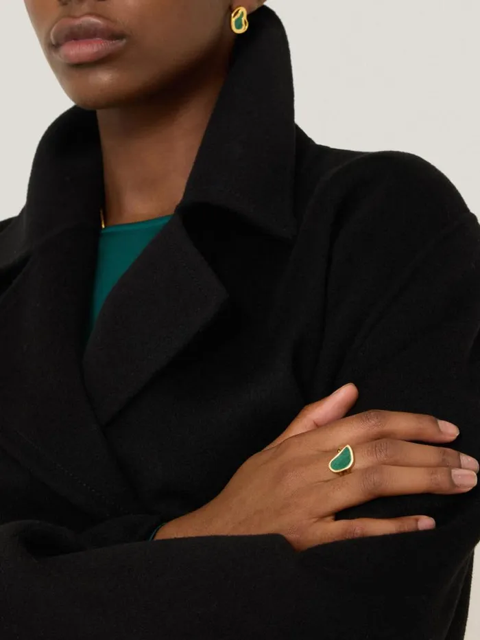 Gold Vermeil Ring Gold Women Jigsaw Party