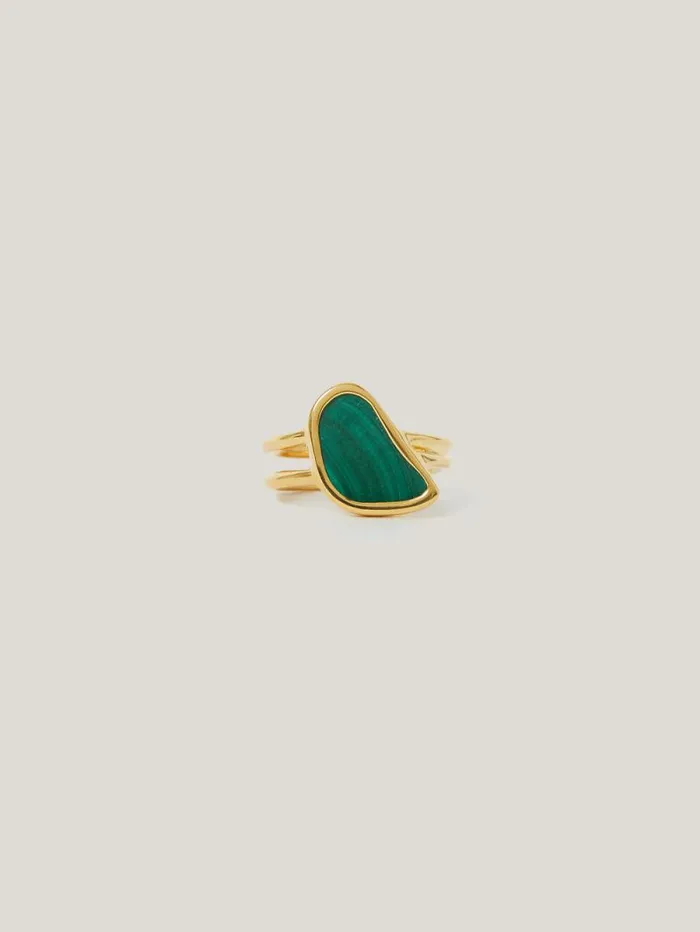 Gold Vermeil Ring Gold Women Jigsaw Party