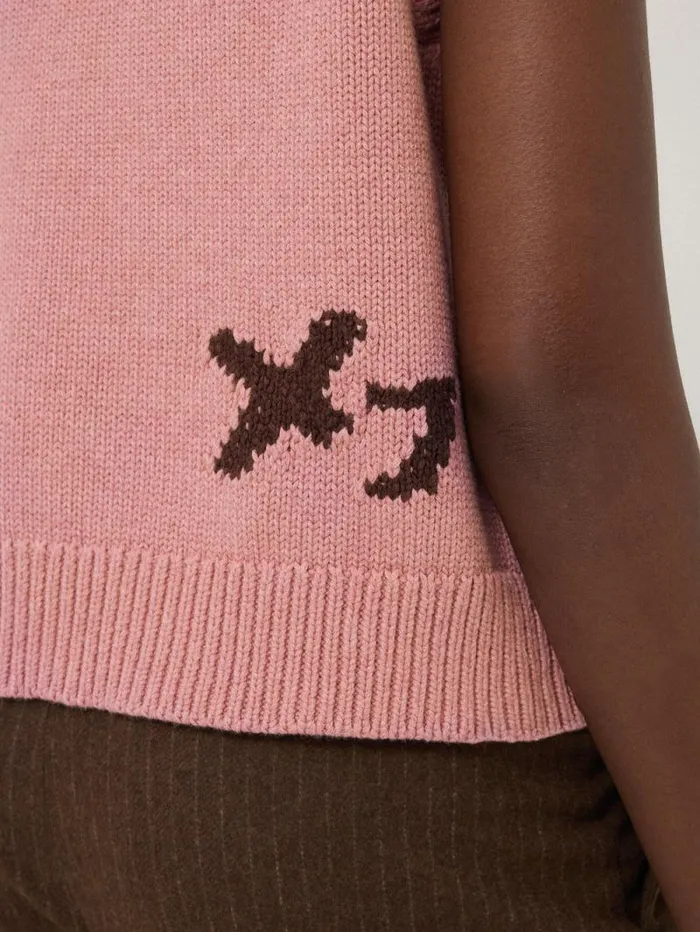 Graffiti Lips Tank Pink Women Jigsaw Shirts and Tops