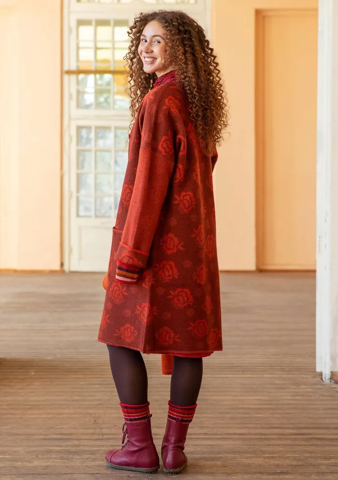 Gudrun Sjdn Aria Reversible Knit Coat In Felted Wool Women Coats and Jackets
