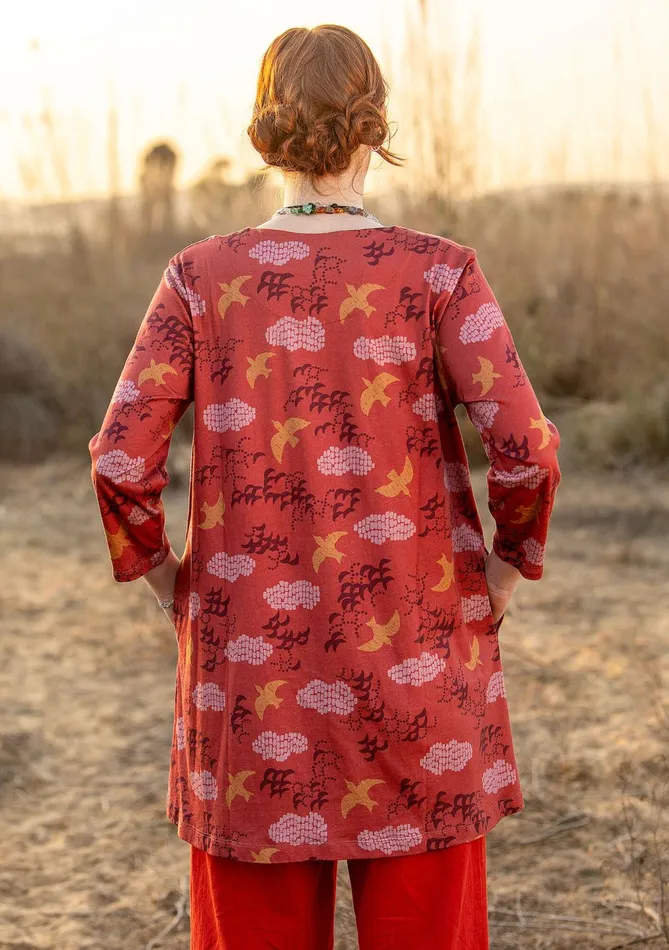 Gudrun Sjdn Flyttfgel Jersey Tunic In Organic Cotton Women Tunics