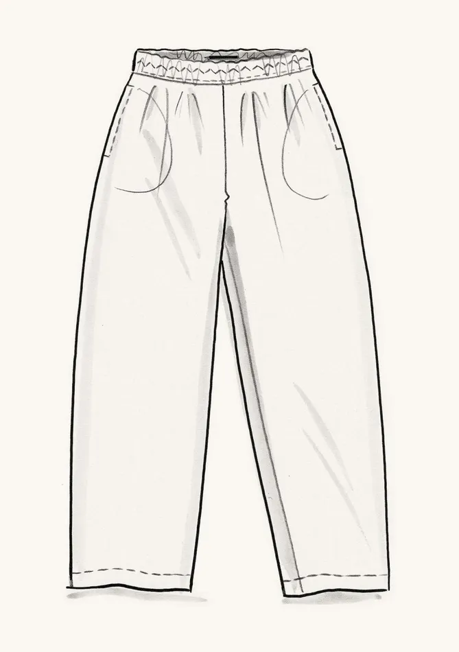 Gudrun Sjdn Margit Woven Pants In Linen Women Pants