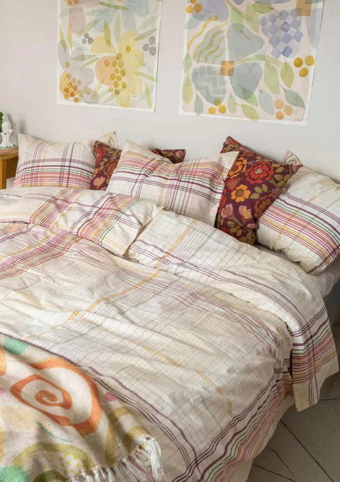 Gudrun Sjdn Rainbow Duvet Cover In Organic Cotton Women Bedroom