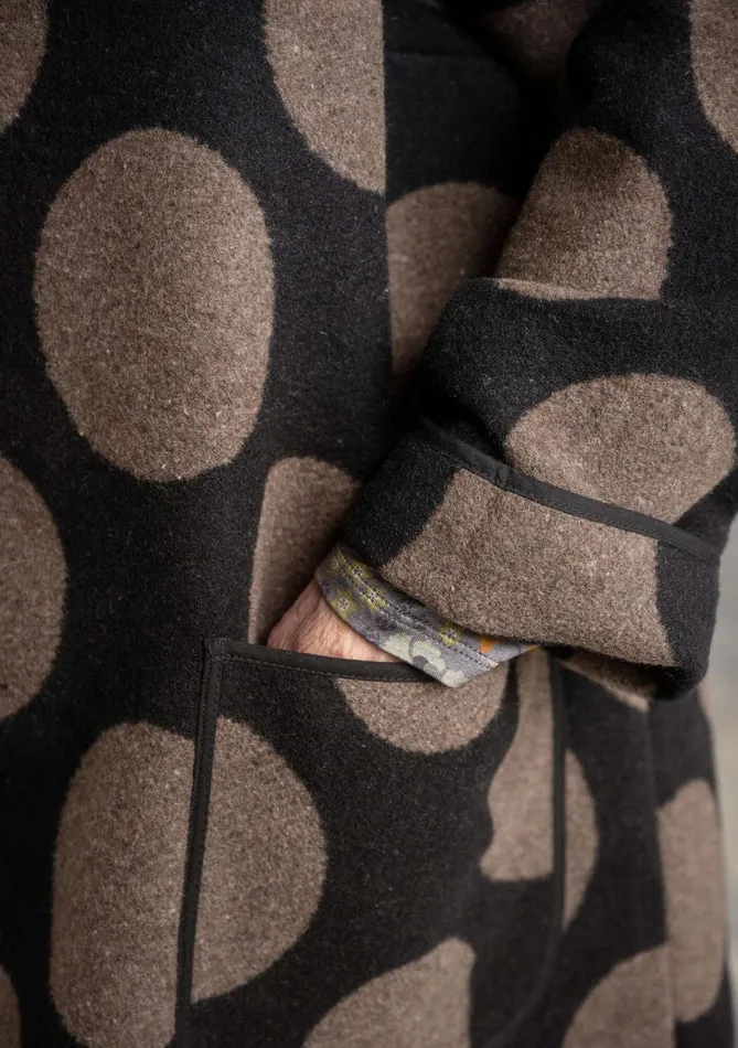 Gudrun Sjdn Stone Woven Coat In A Wool Blend Women Coats and Jackets