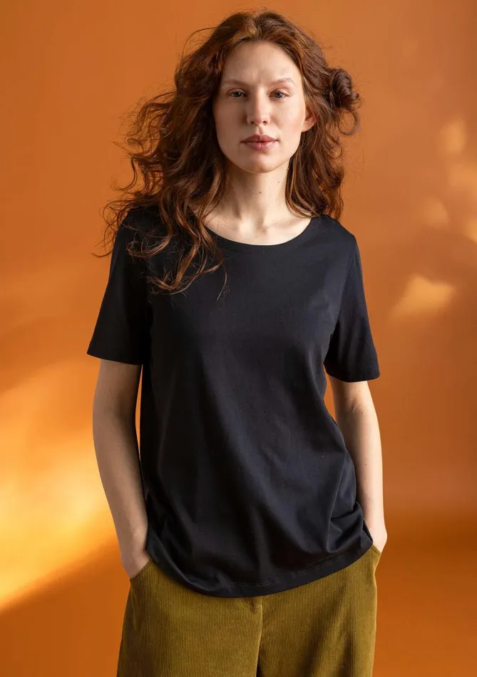 Gudrun Sjdn Tyra Jersey Top In Organic Cotton Women Tops and Shirts