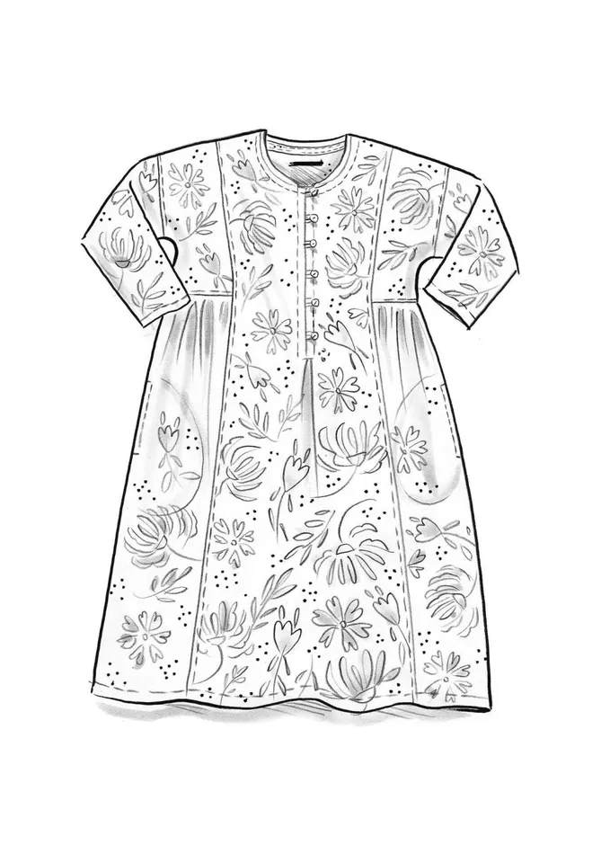 Gudrun Sjdn Woven Hedda Dress In Organic Cotton Women Dresses