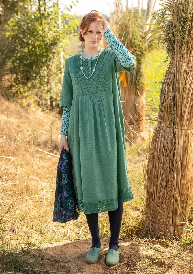Gudrun Sjdn Woven Strandfynd Dress In Organic Cotton Women Dresses