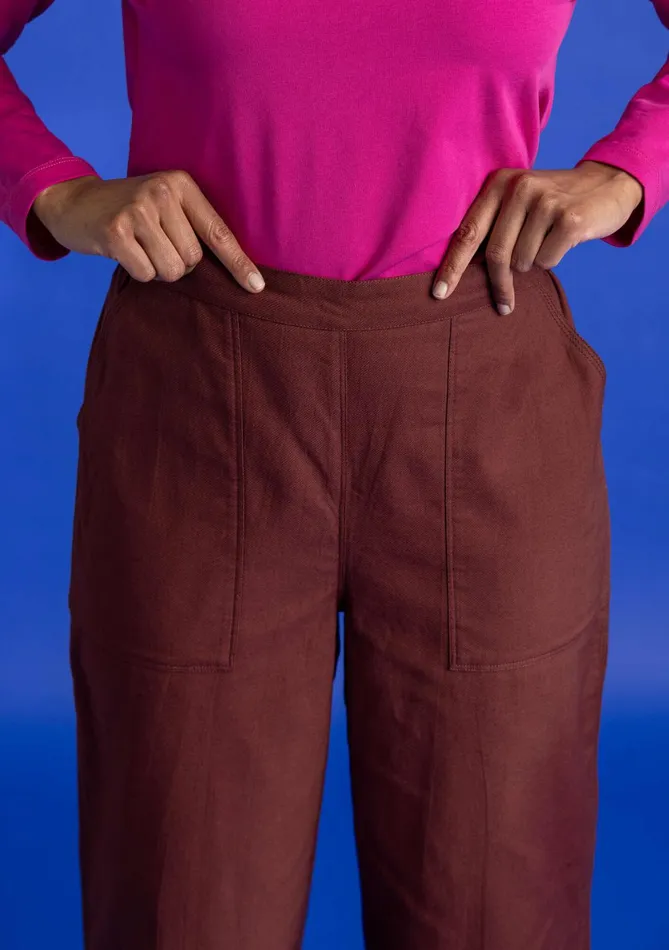 Gudrun Sjdn Woven Twill Pants In Organic Cotton Women Pants