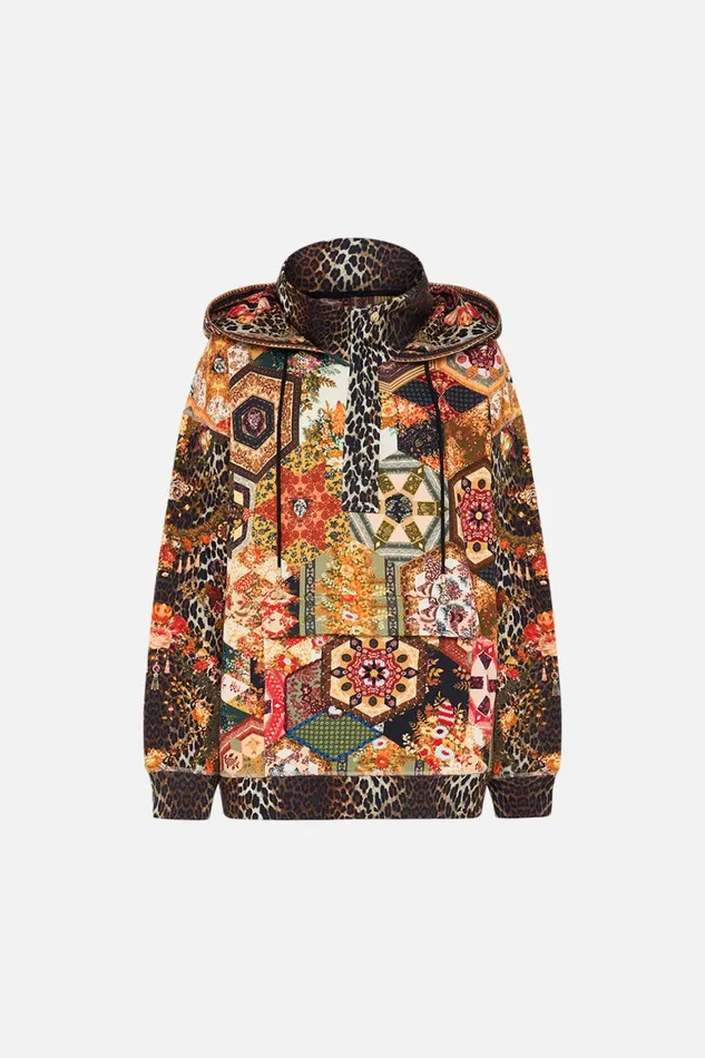 HALF ZIP HOODIE WITH POCKET FLAP STITCHED IN TIME Stitched In Time Womens Camilla Knitwear