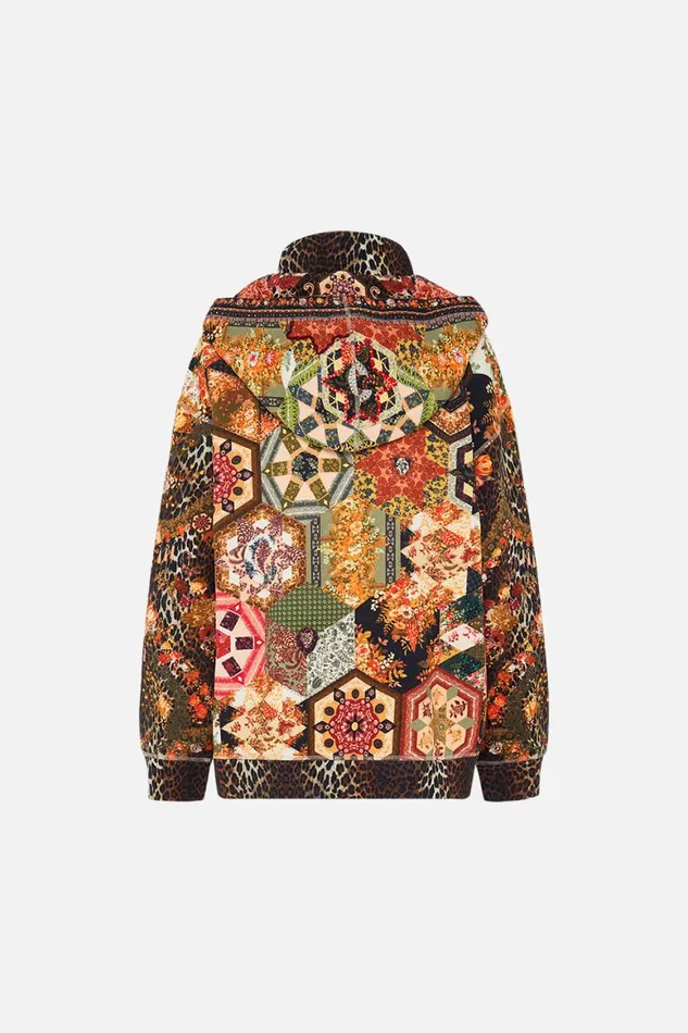 HALF ZIP HOODIE WITH POCKET FLAP STITCHED IN TIME Stitched In Time Womens Camilla Knitwear
