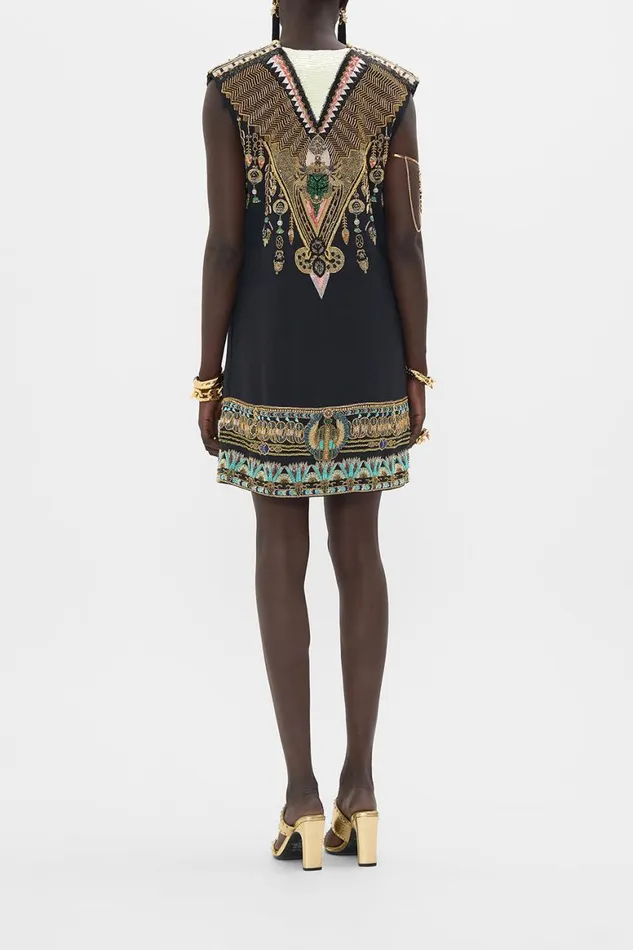 HAND EMBELLISHED SHIFT DRESS THEY CALLED HER NEFERTARI They Called Her Nefertari Womens Camilla Dresses