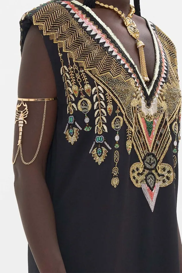 HAND EMBELLISHED SHIFT DRESS THEY CALLED HER NEFERTARI They Called Her Nefertari Womens Camilla Dresses