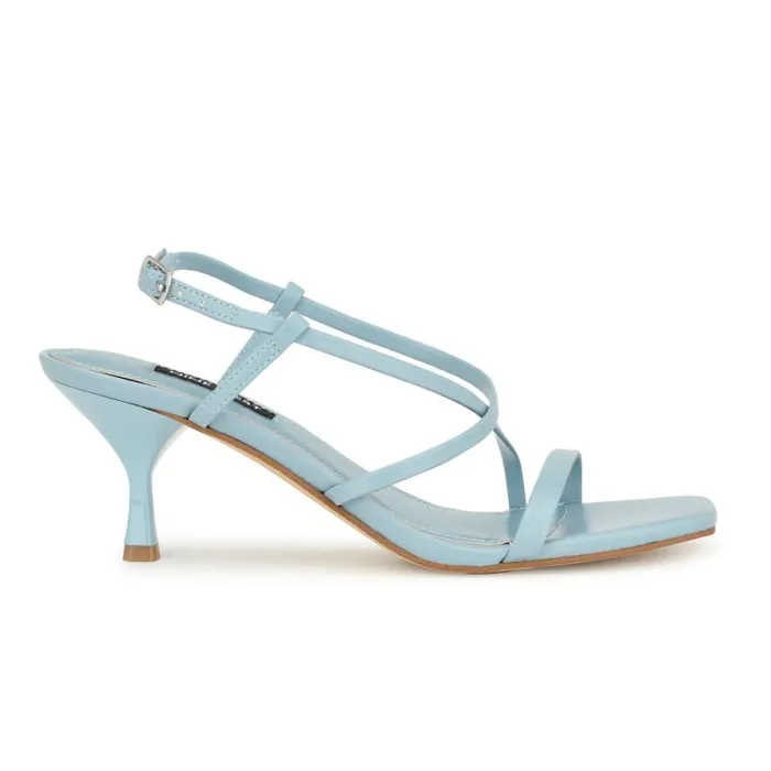 Haya Strappy Sandals Light Blue Women Nine West Sandals