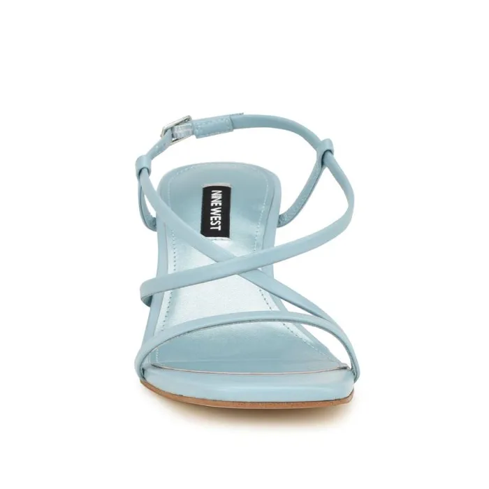 Haya Strappy Sandals Light Blue Women Nine West Sandals Haya Strappy Sandals Light Blue Women Nine West Sandals