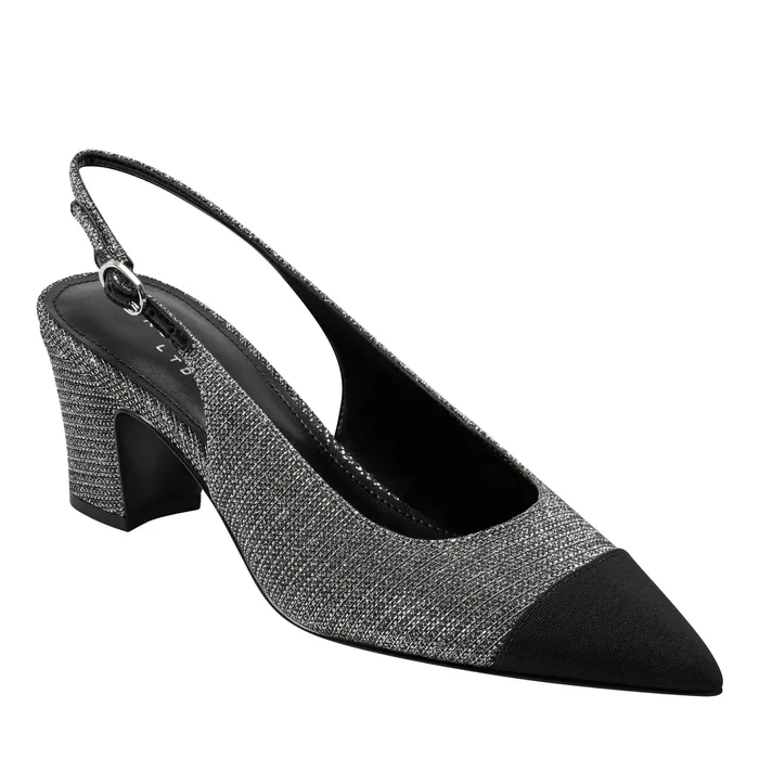 Heels and Pumps Blakeley Slingback Pump Silver Marc Fisher Women