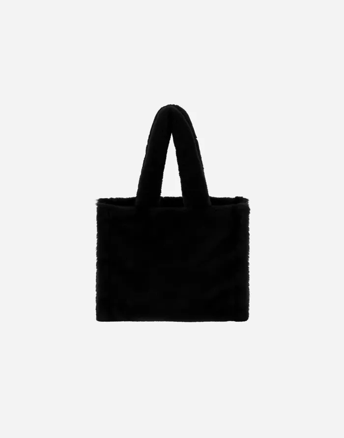 Herno BAG IN SOFT FAUX FUR Black Women Bags
