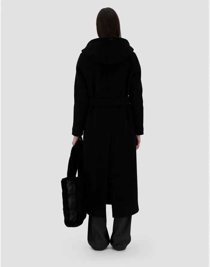 Herno BAG IN SOFT FAUX FUR Black Women Bags