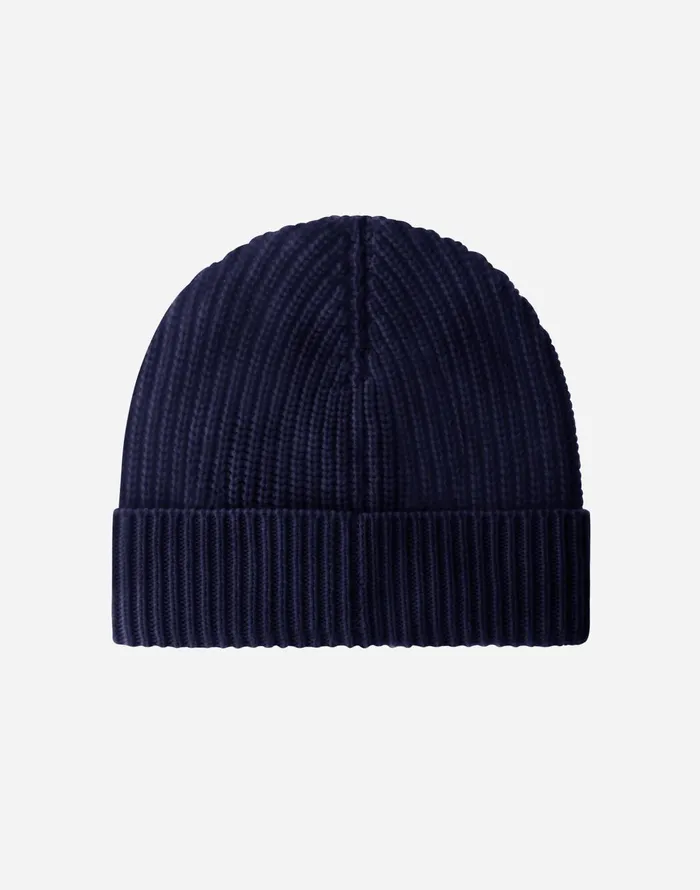 Herno BEANIE IN ETERNITY CASHMERE Navy Blue Men Hats