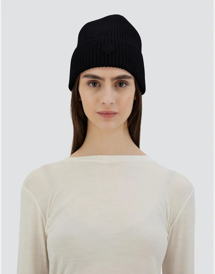Herno BEANIEIN INFINITY Black Women Hats