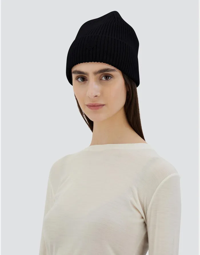 Herno BEANIEIN INFINITY Black Women Hats