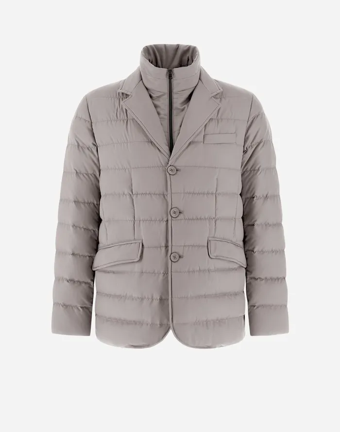 Herno BLAZER INARENDELLE Dove Grey Men Short Down Jackets
