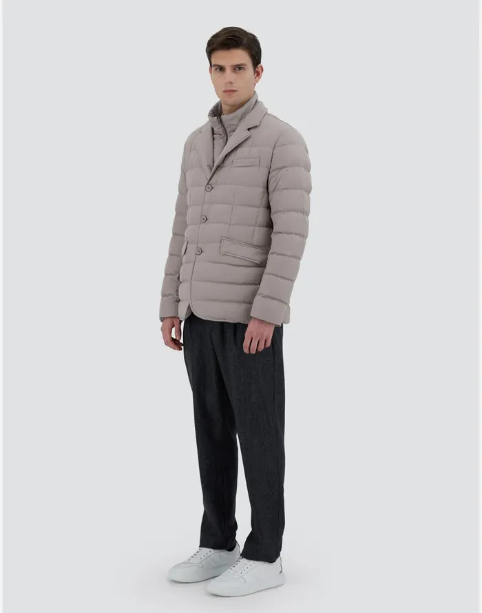 Herno BLAZER INARENDELLE Dove Grey Men Short Down Jackets