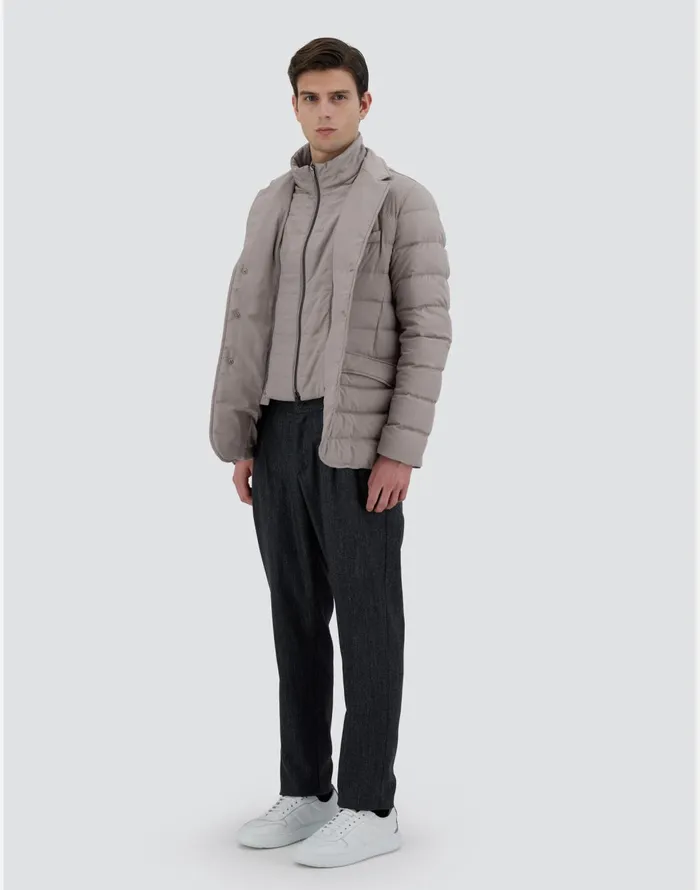 Herno BLAZER INARENDELLE Dove Grey Men Short Down Jackets