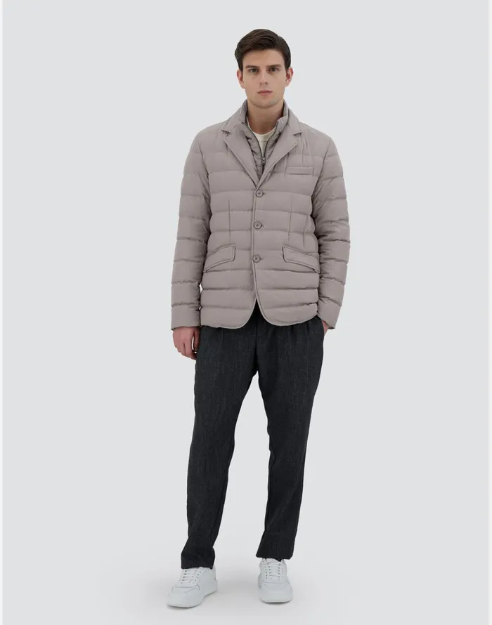 Herno BLAZER INARENDELLE Dove Grey Men Short Down Jackets