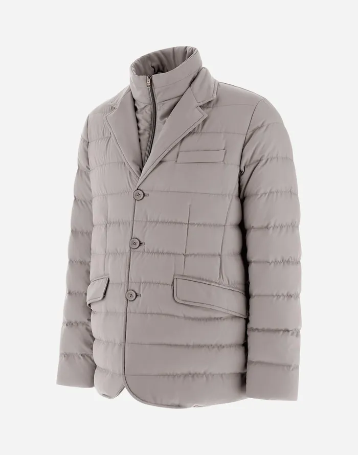 Herno BLAZER INARENDELLE Dove Grey Men Short Down Jackets