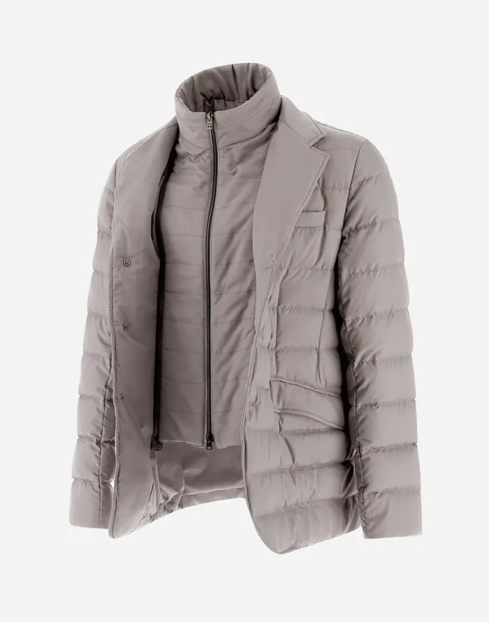 Herno BLAZER INARENDELLE Dove Grey Men Short Down Jackets