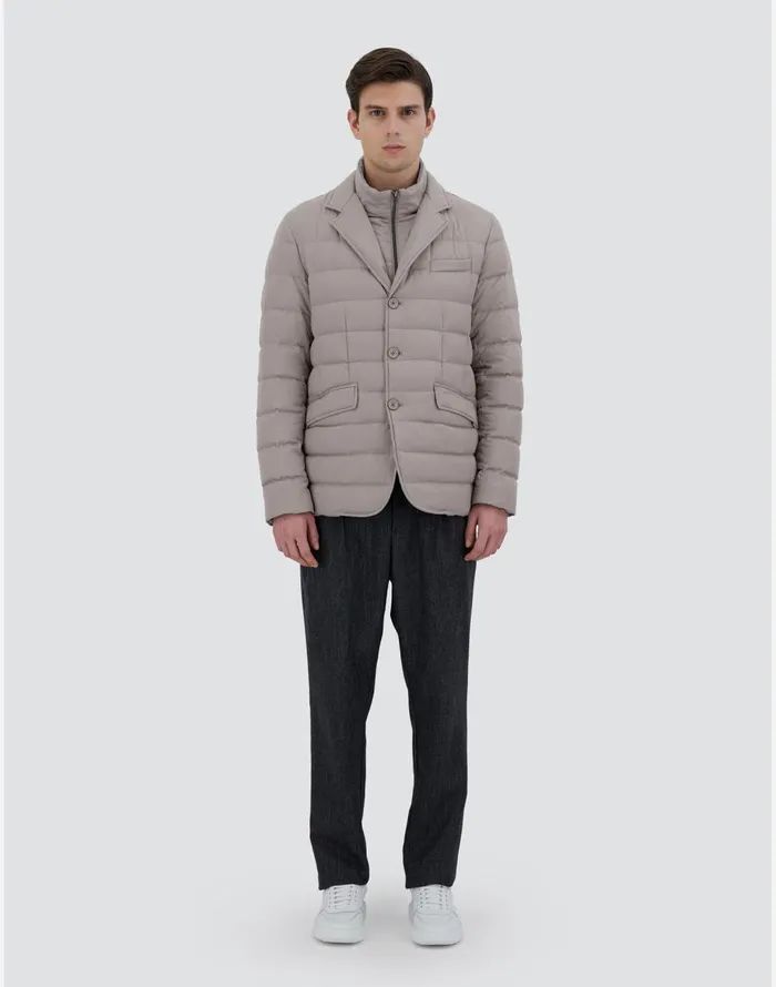 Herno BLAZER INARENDELLE Dove Grey Men Short Down Jackets