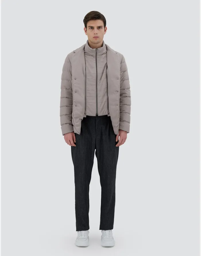 Herno BLAZER INARENDELLE Dove Grey Men Short Down Jackets