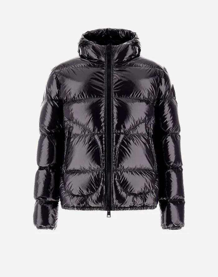 Herno BOMBER JACKET IN GLOSS Iron Men Bomber
