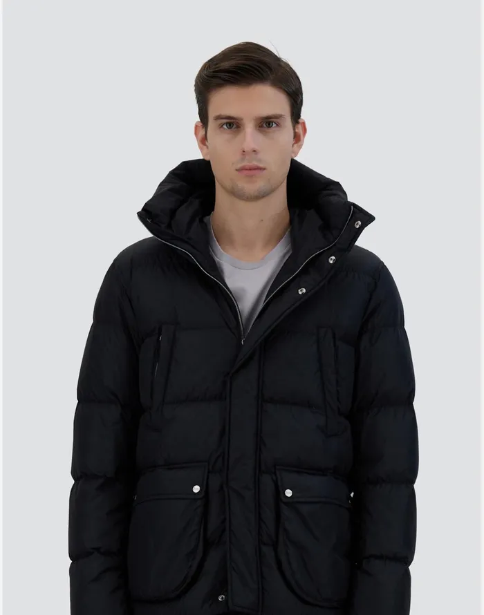 Herno BOMBER JACKET IN NYLONCHAMONIX Black Men Bomber