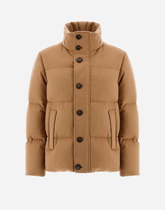 Herno BOMBER JACKET IN WEIGHTY REAL CAMEL Camel Men Bomber