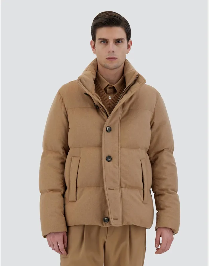 Herno BOMBER JACKET IN WEIGHTY REAL CAMEL Camel Men Bomber