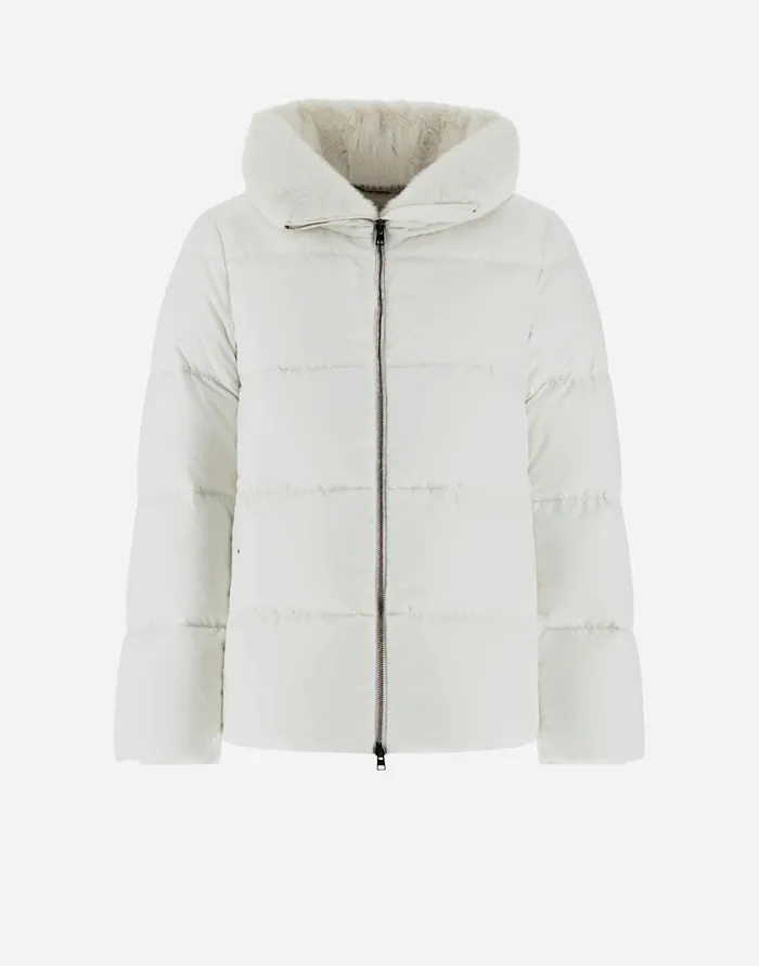 Herno CAPE IN ARENDELLE AND NEW LADY FAUX FUR White Women Capes