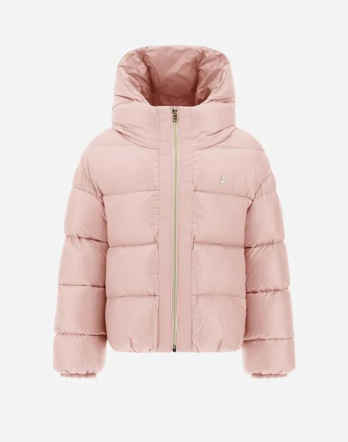 Herno CAPE IN NYLONULTRALIGHT Light Pink Kids Clothing