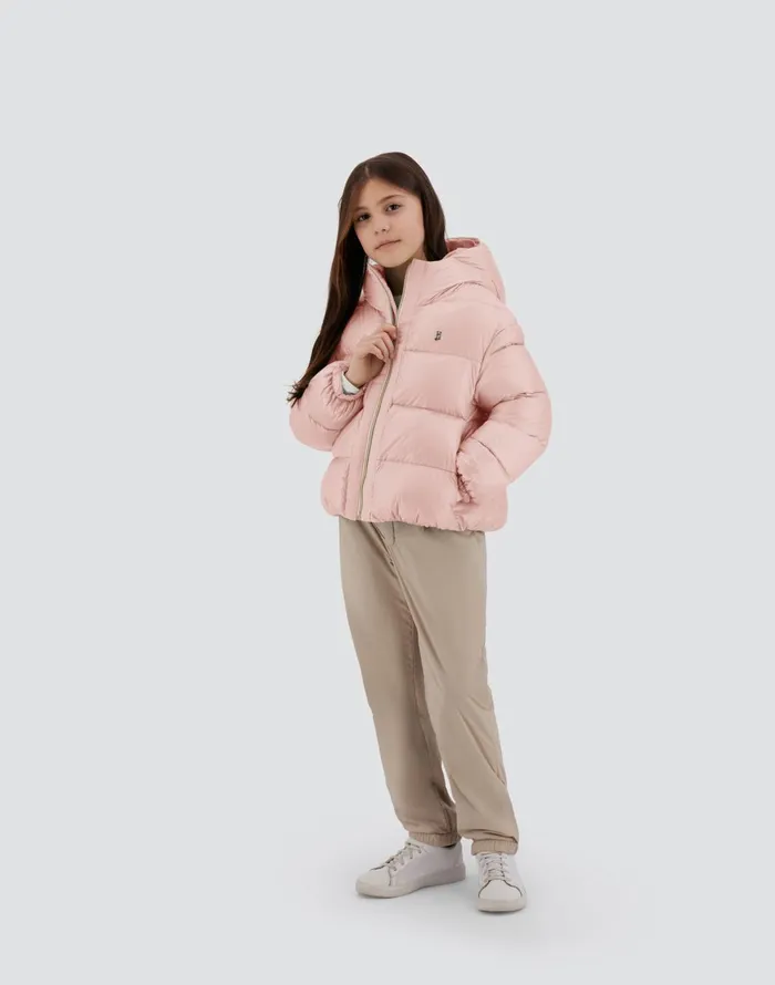 Herno CAPE IN NYLONULTRALIGHT Light Pink Kids Clothing