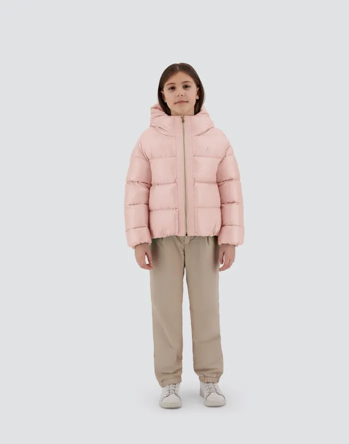 Herno CAPE IN NYLONULTRALIGHT Light Pink Kids Clothing