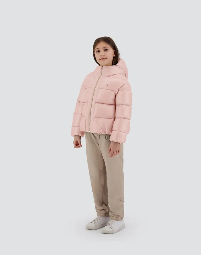 Herno CAPE IN NYLONULTRALIGHT Light Pink Kids Clothing